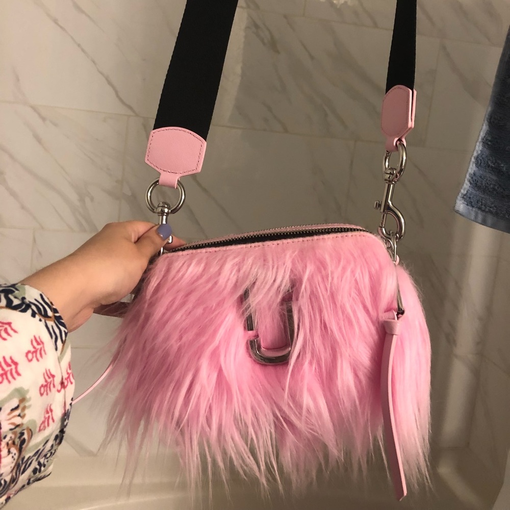 Marc Jacobs Pink Fluffy Crossbody Bag